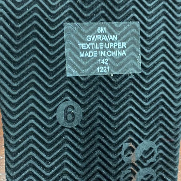 New! GUESS Women's Ravan black and white Tweed Sandal Size 6 - Picture 3 of 5